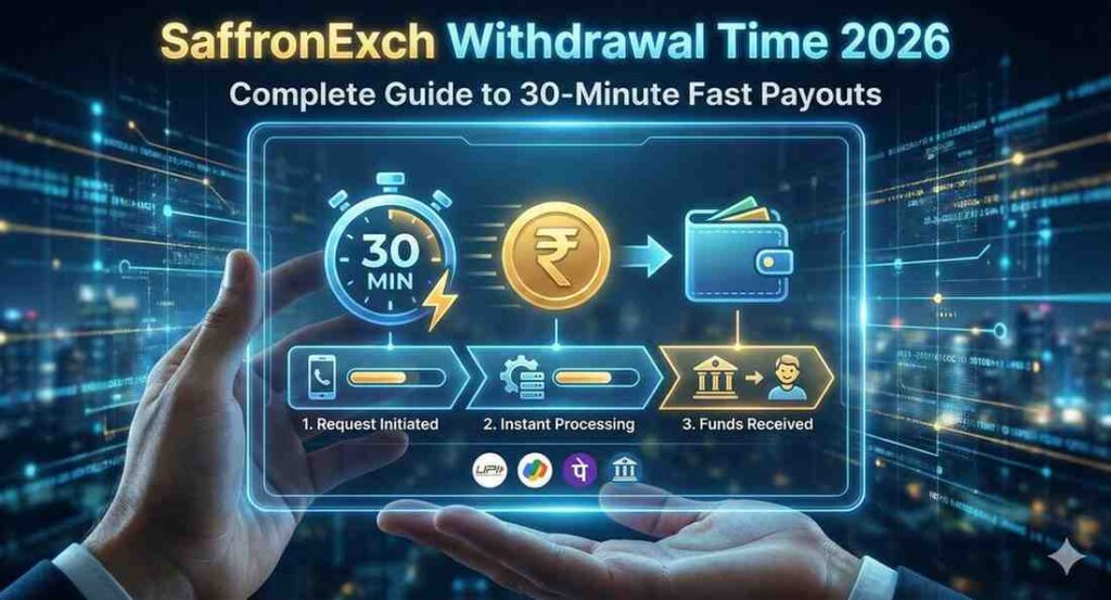 SaffronExch 30-minute withdrawal process 2026