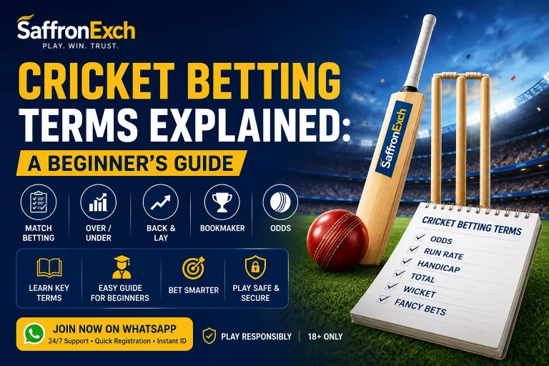 Cricket Betting Terms Explained A Beginner's Guide