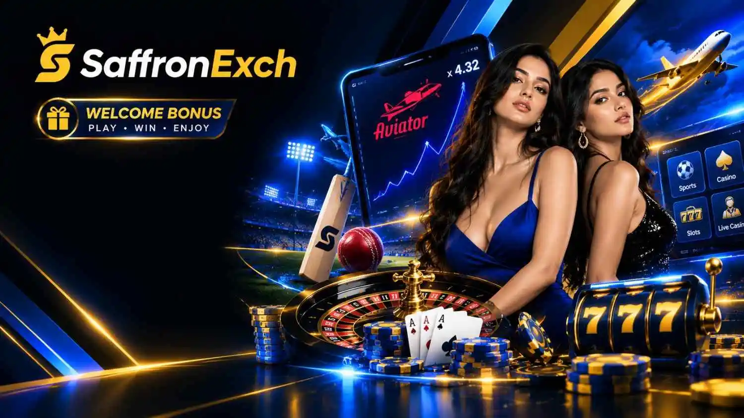 SaffronExch cricket betting casino games and live entertainment